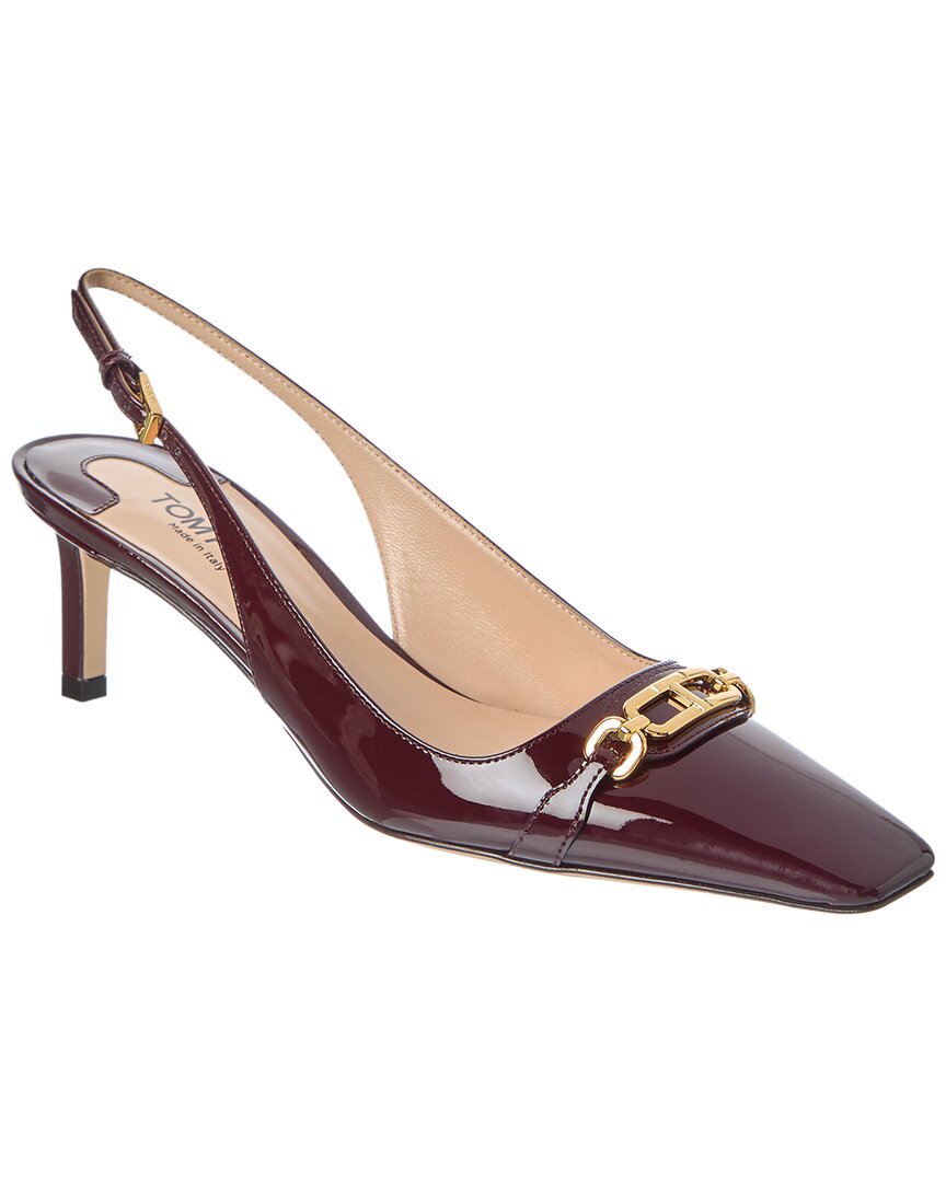 Tom Ford Whitney Patent Slingback Pump In Red
