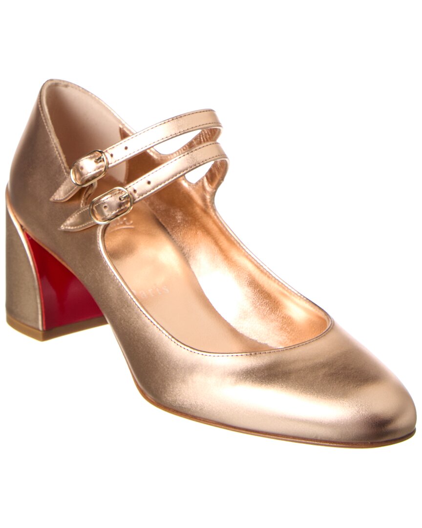 Christian Louboutin Miss Jane 55 Leather Pump In Multi