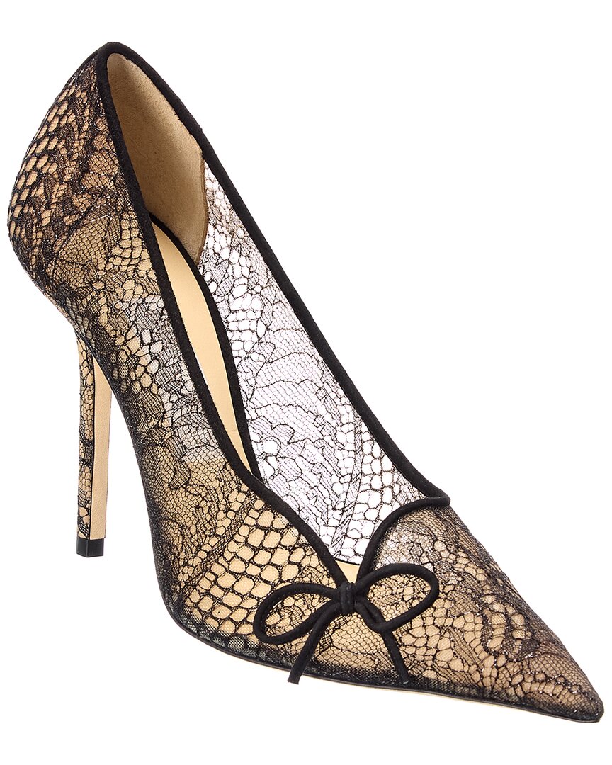 JIMMY CHOO CIBELLE 100 LACE PUMP