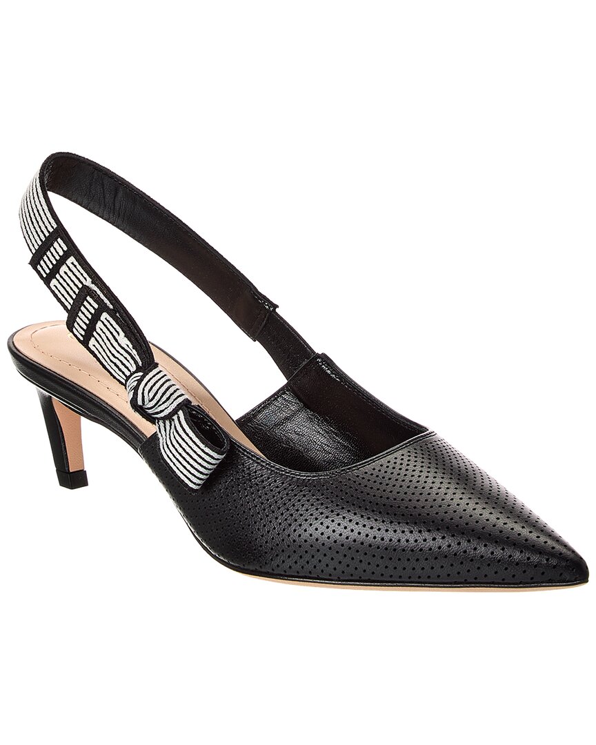 Dior Toujours Leather Slingback Pump In Black