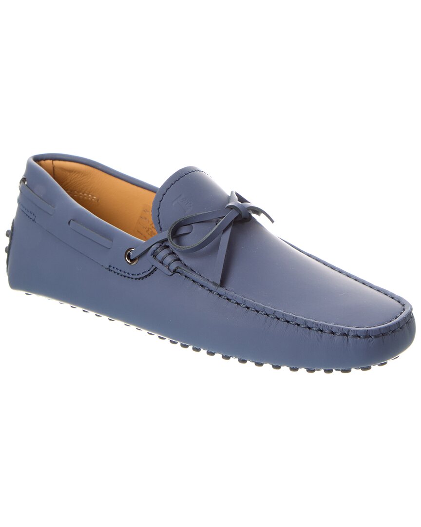 Tod's Leather Loafer In Blue
