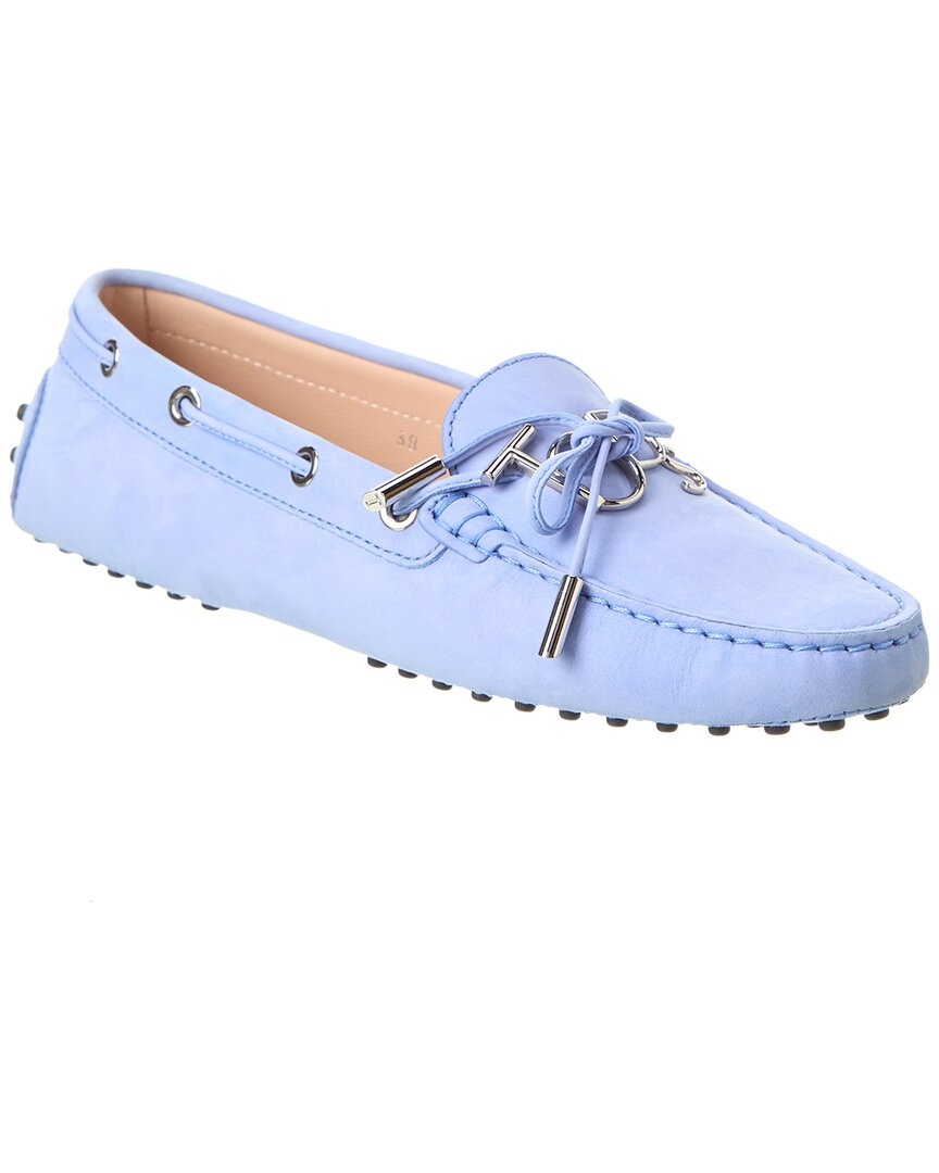 Tod's Tods Suede Loafer In Purple