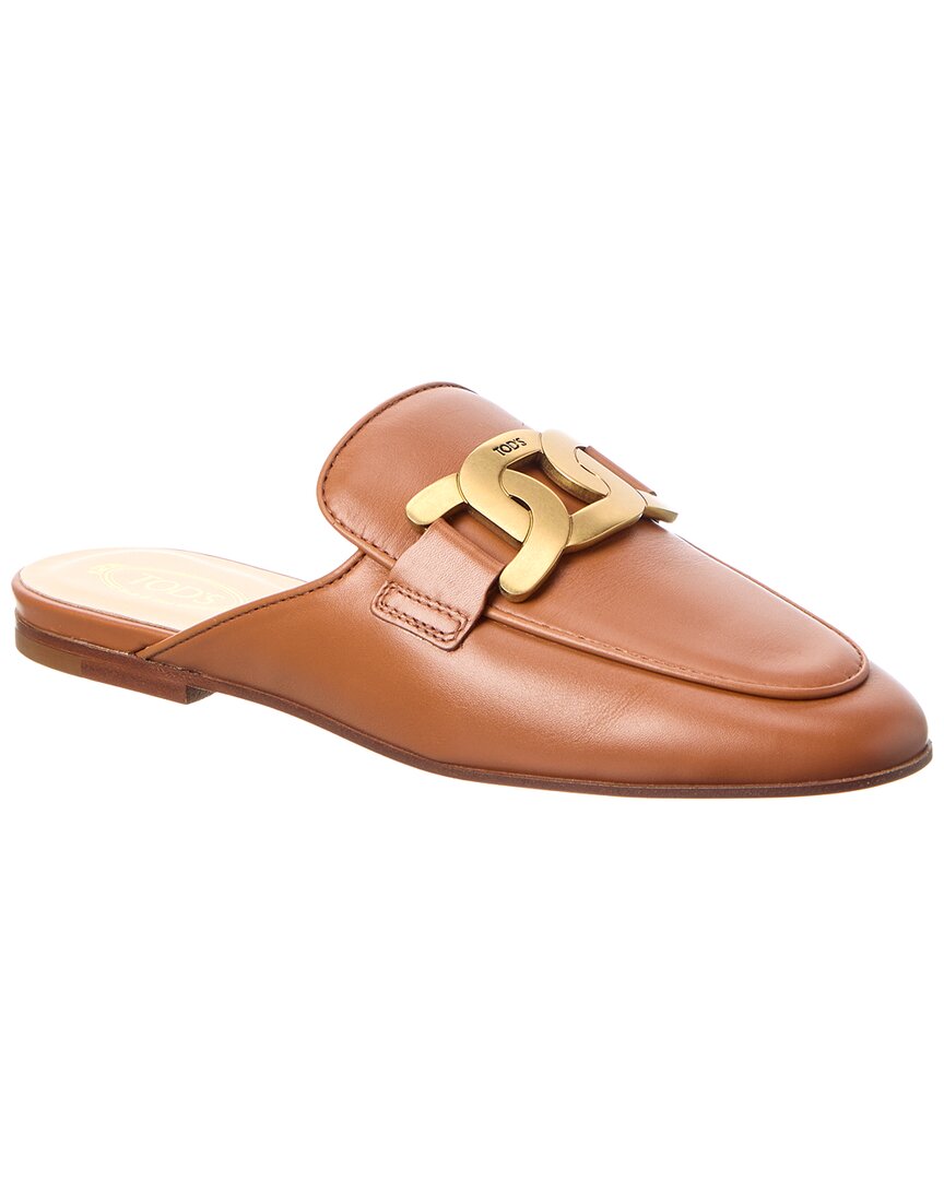 Tod's Leather Mule In Brown