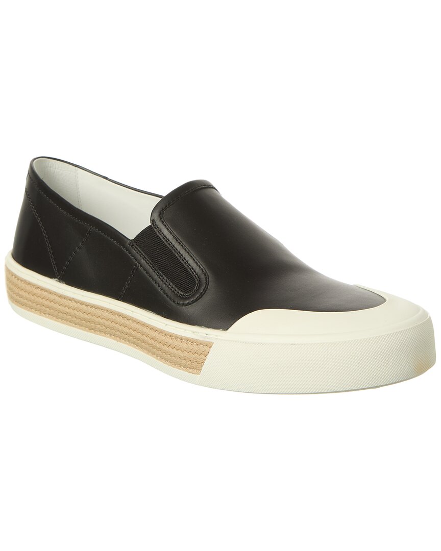 Tod's Leather Slip-on Sneaker In Black