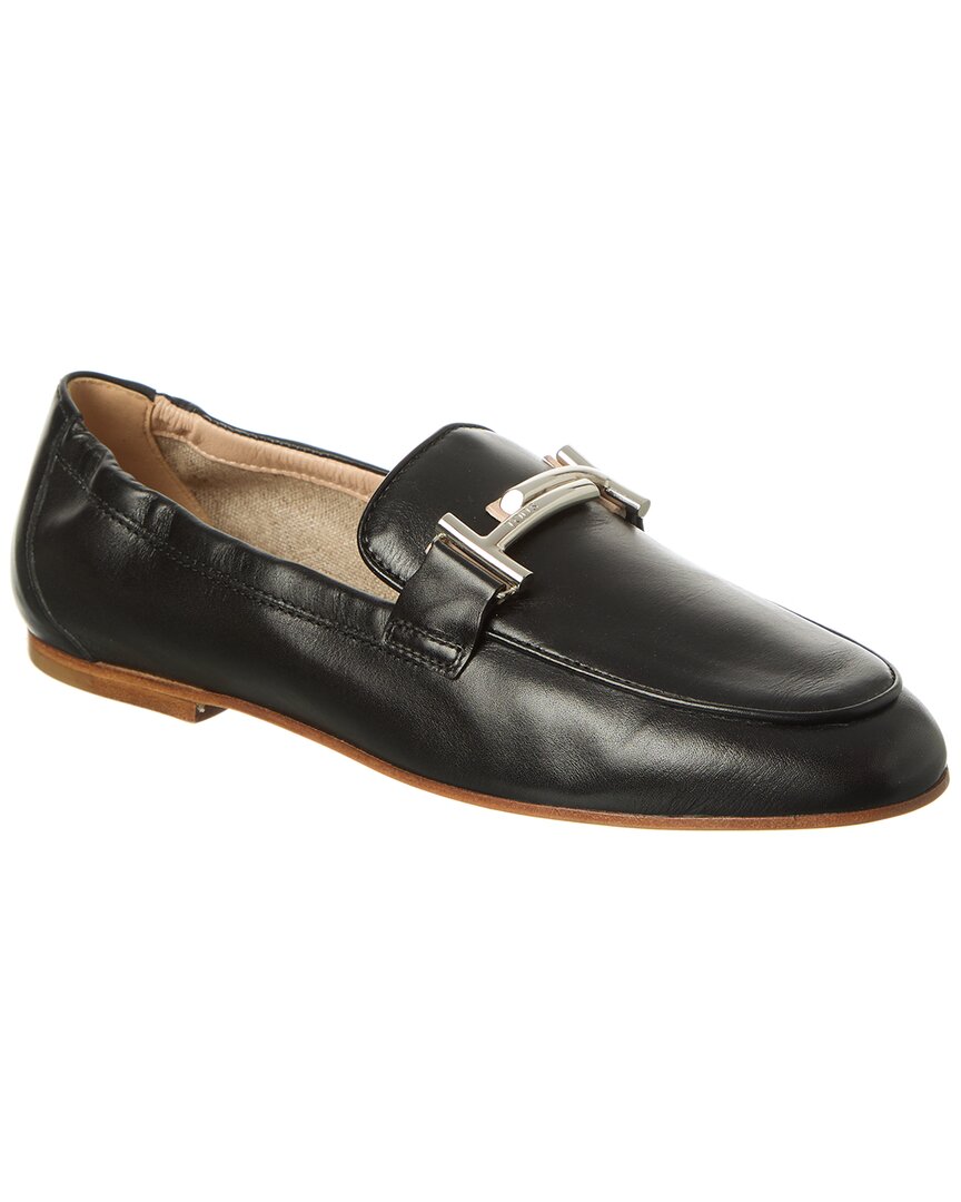 Tod's Leather Loafer In Black