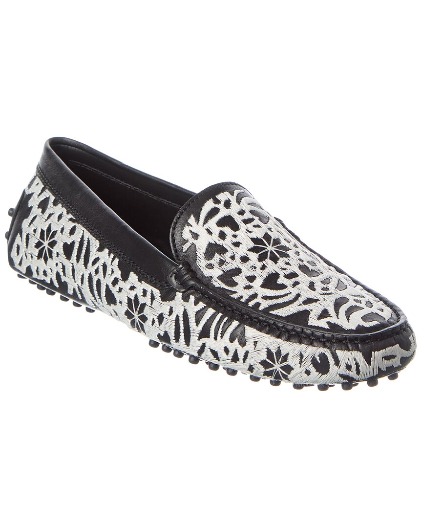 Tod's Leather Loafer In Multi