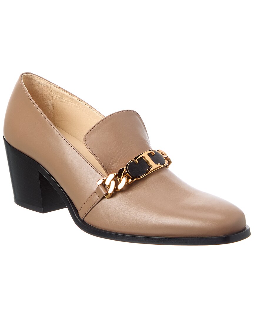 Tod's Leather Pump In Brown