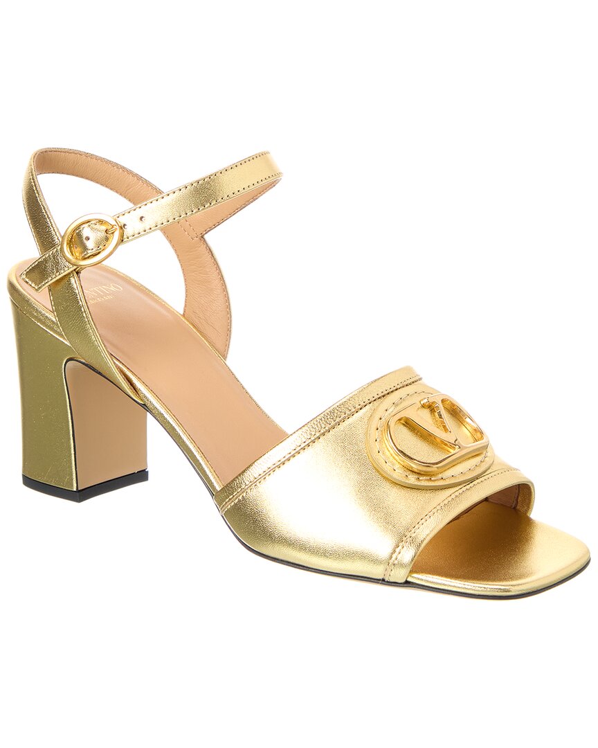 Valentino Vlogo 75 Leather Sandal In Multi