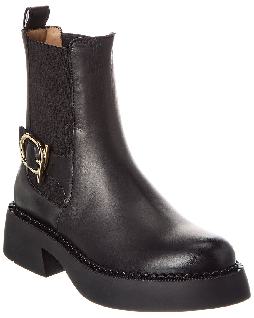 FERRAGAMO FERRAGAMO TIA LEATHER BOOT