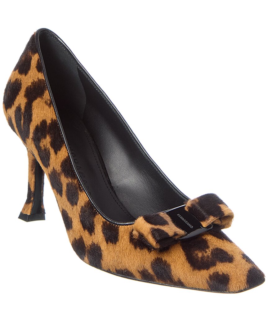 Ferragamo Salvatore  Leather Pump In Brown