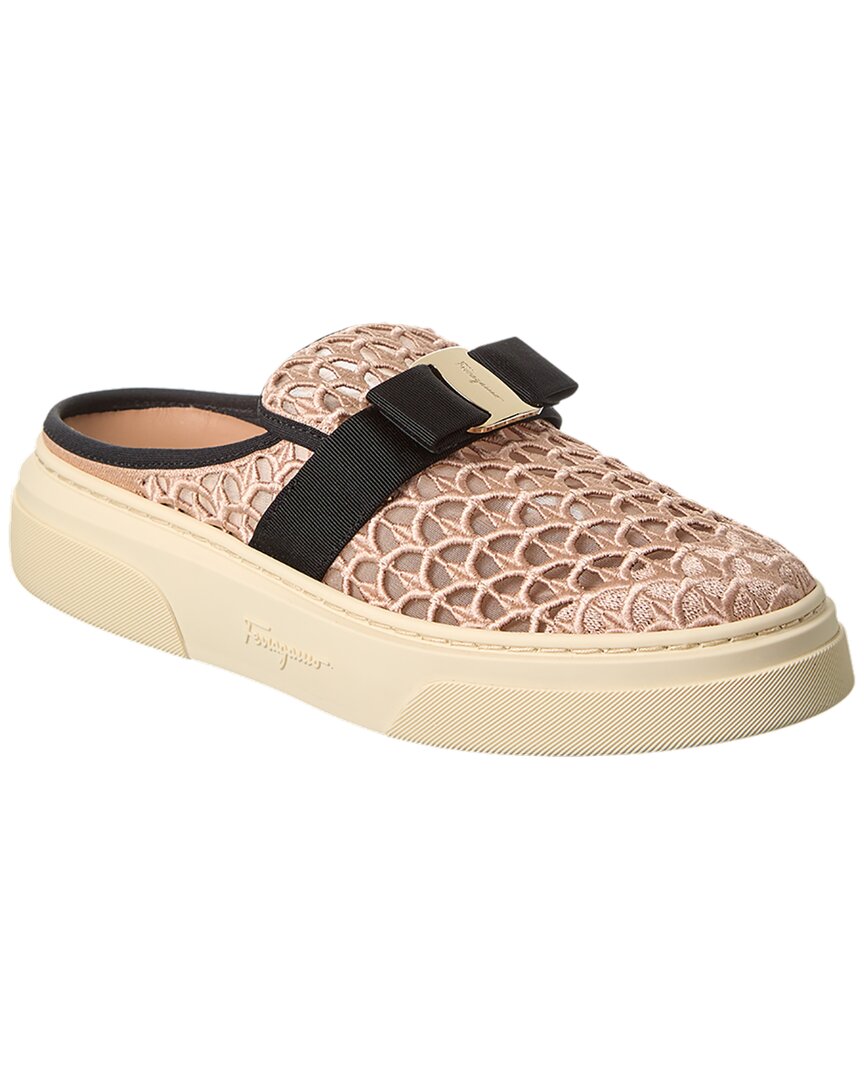 Ferragamo Cassina Slip-on Sneaker In Brown