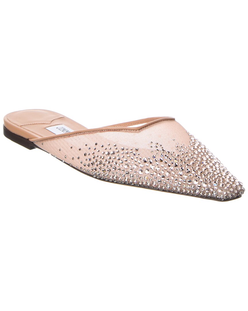 Jimmy Choo Vivi Mesh & Leather Mule In Multi