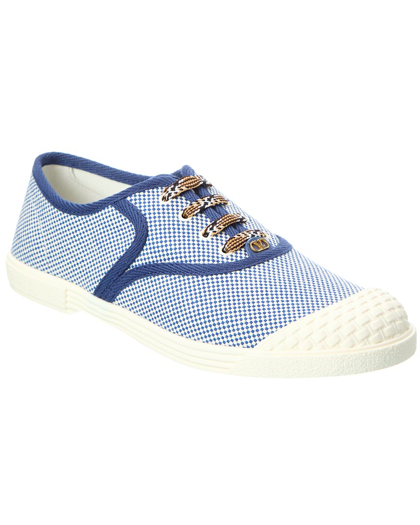 Valentino Garavani Valentino Bay By Bay Canvas Sneaker In Blue
