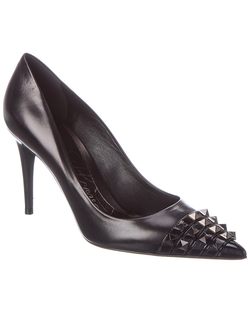 Valentino Garavani Women's Pointed Toe Pyramid Studded High Heel Pumps In Black