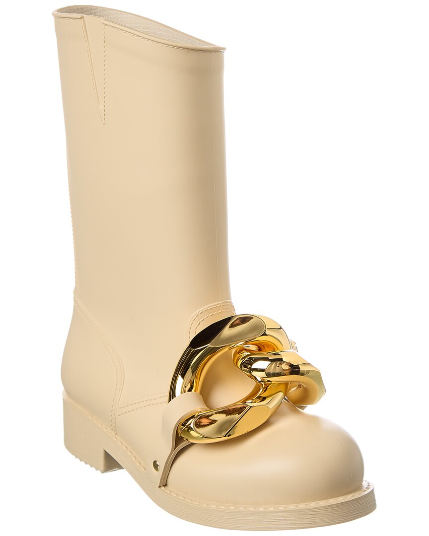 Shop Jw Anderson Chain Rubber Boot In Brown