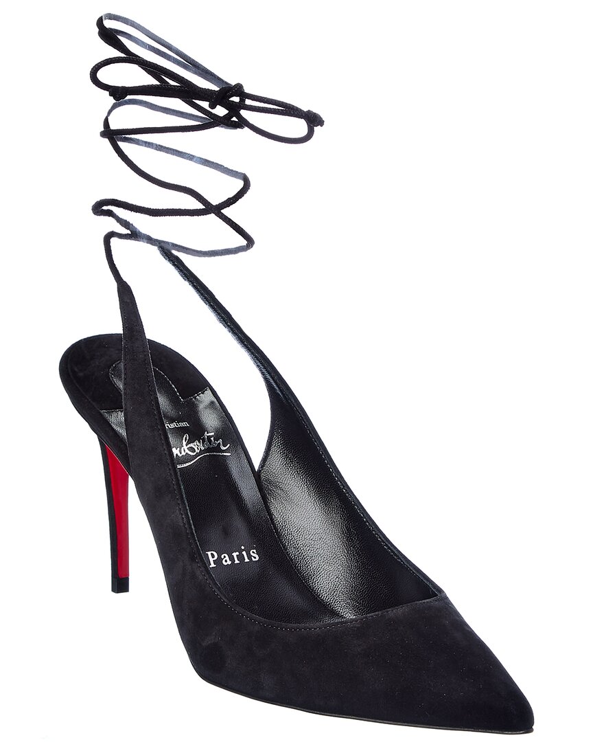 CHRISTIAN LOUBOUTIN CHRISTIAN LOUBOUTIN LACE-UP KATE 85 SUEDE PUMP