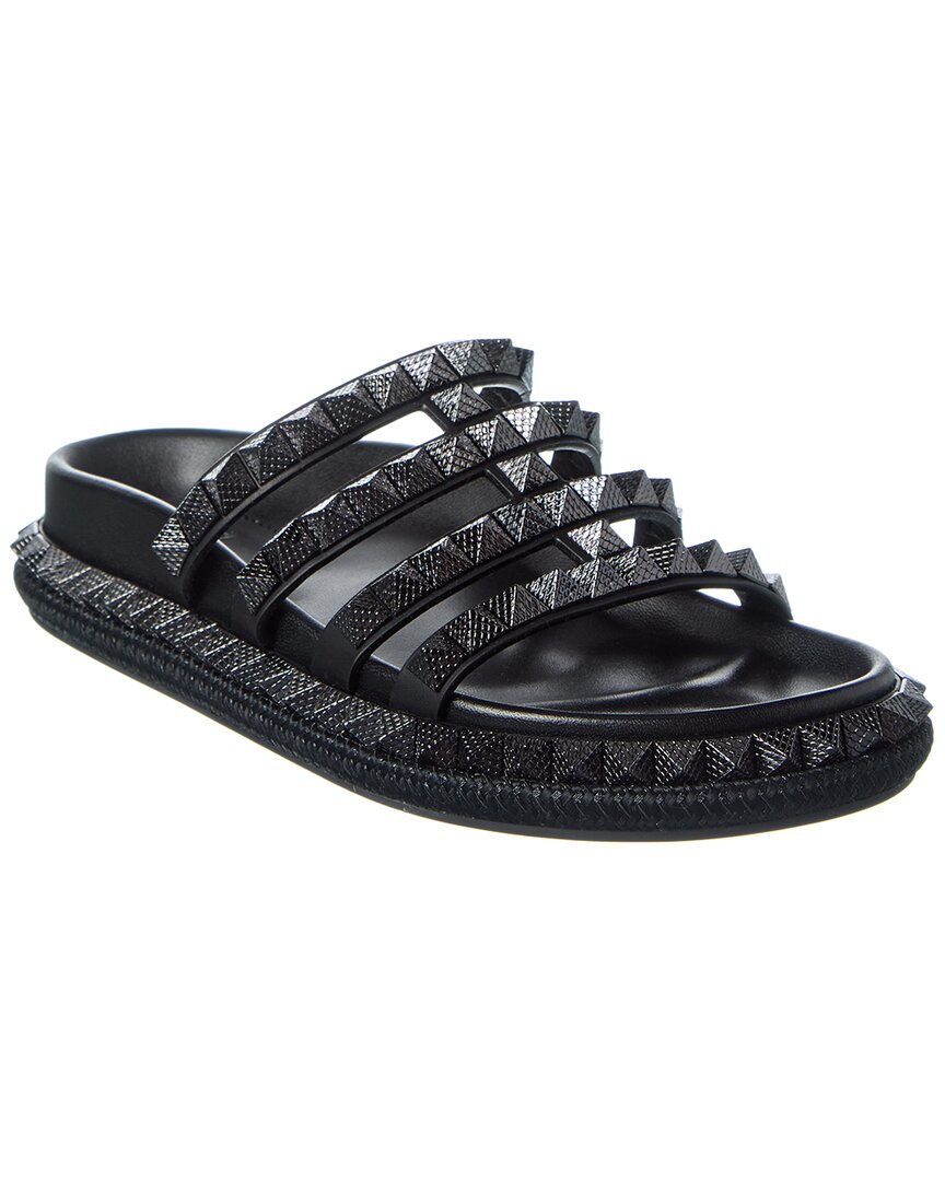 Christian Louboutin Pyra Hallulila Leather Sandal In Black