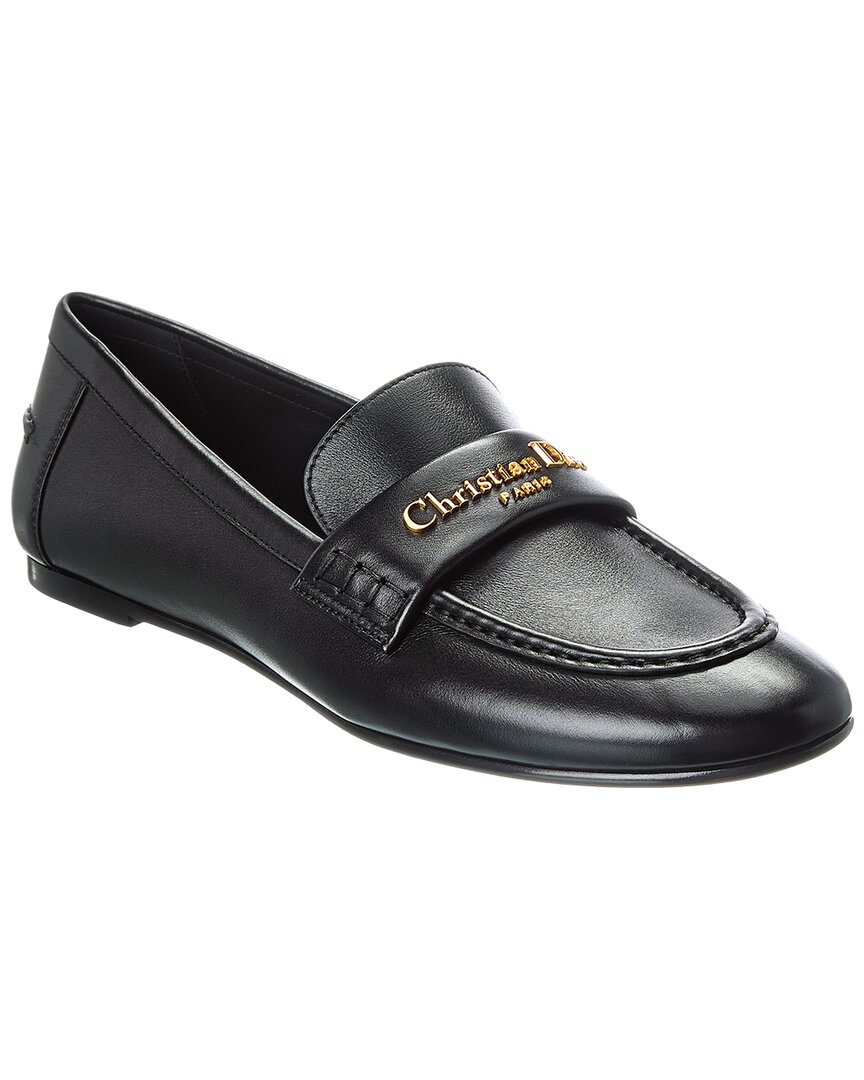 Dior Boy Leather Loafer In Black