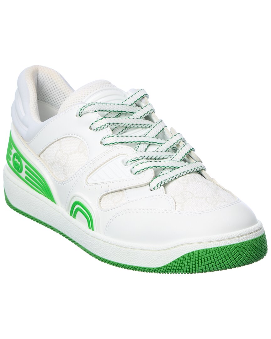 Shop Gucci Basket Demetra & Gg Supreme Canvas Sneaker In White
