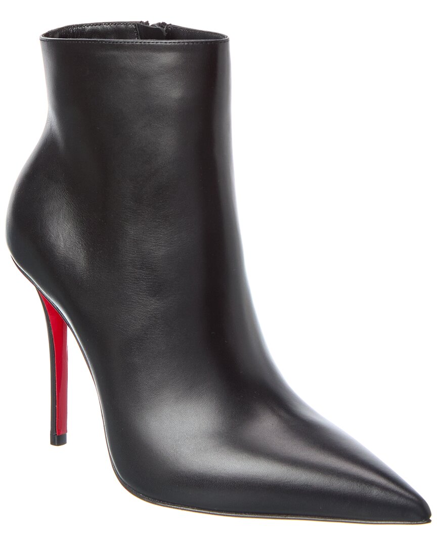 Christian Louboutin So Kate 100 Leather Bootie In Black