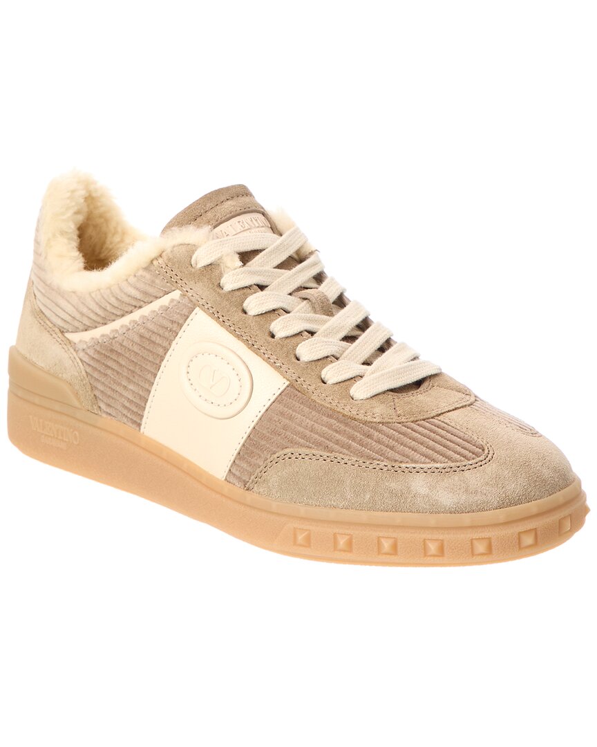 Valentino Up Village Sneaker In Brown