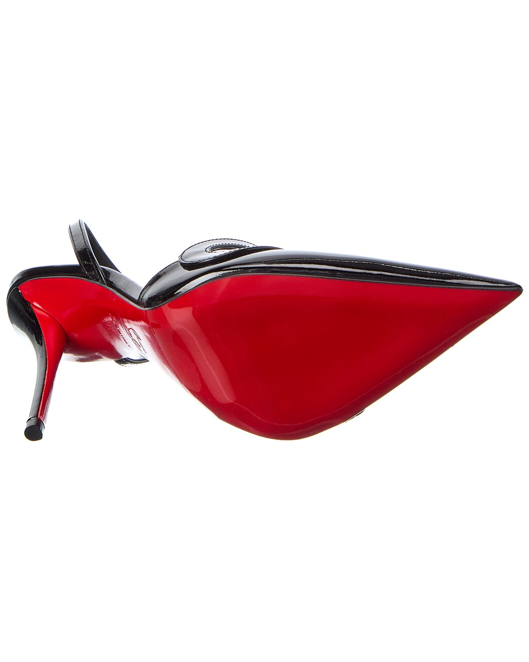 Christian Louboutin Rosa Z 100 Patent Slingback Pump / Gilt