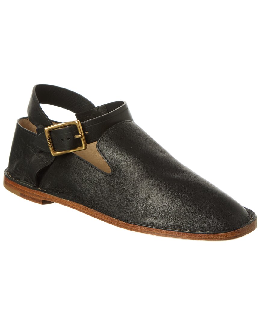 Tod's Leather Loafer In Black