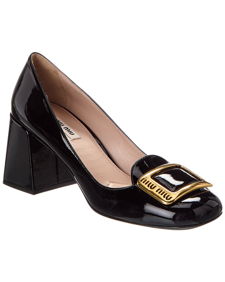 Miu Miu Patent Pump In Black