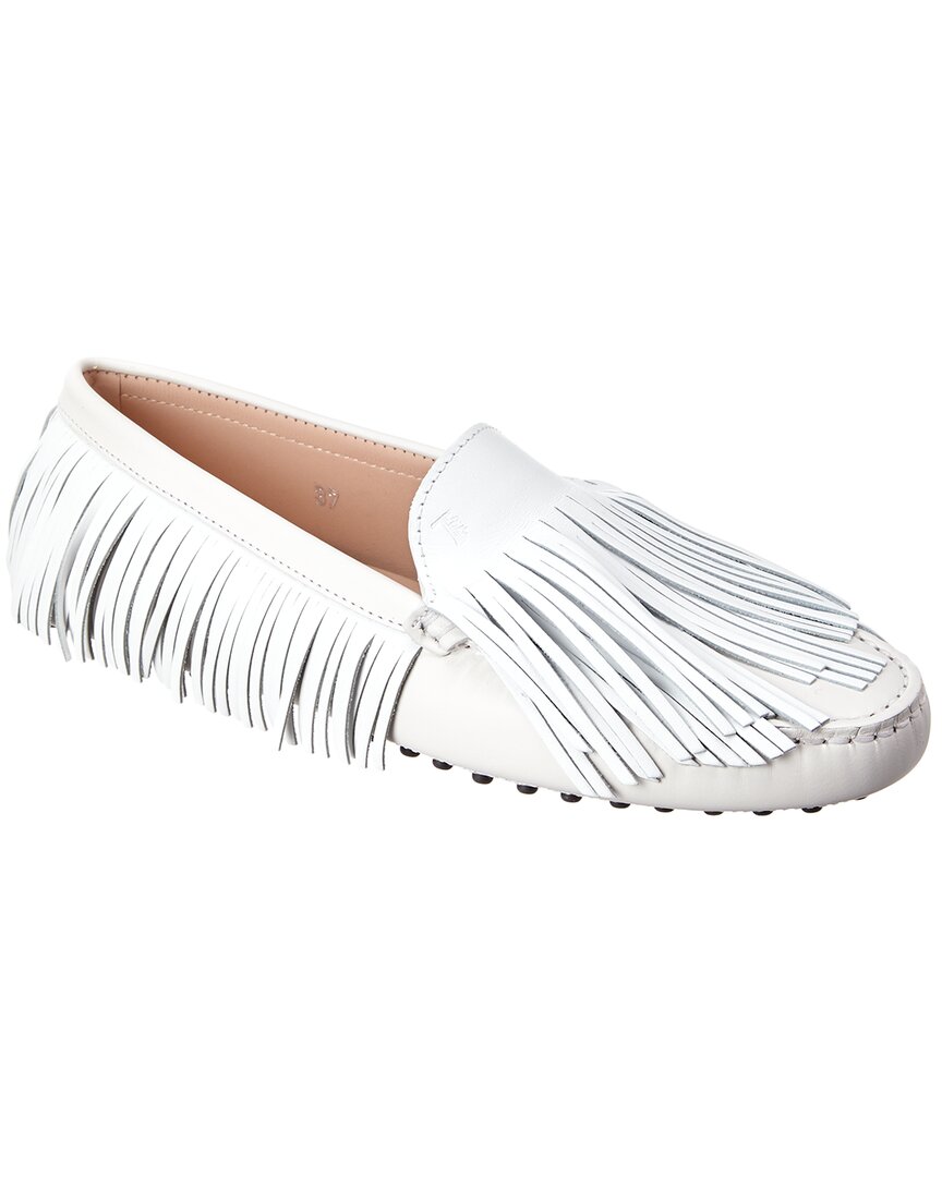 Tod's Tassel Fringe Leather Loafer