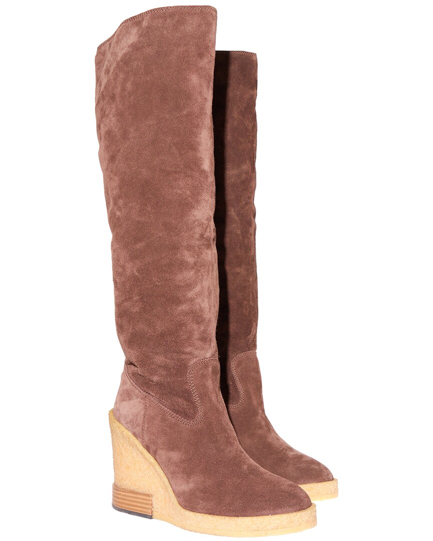Tod's Tods Suede Boot In Brown