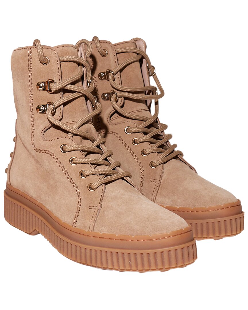 Tod's Suede Boot In Brown