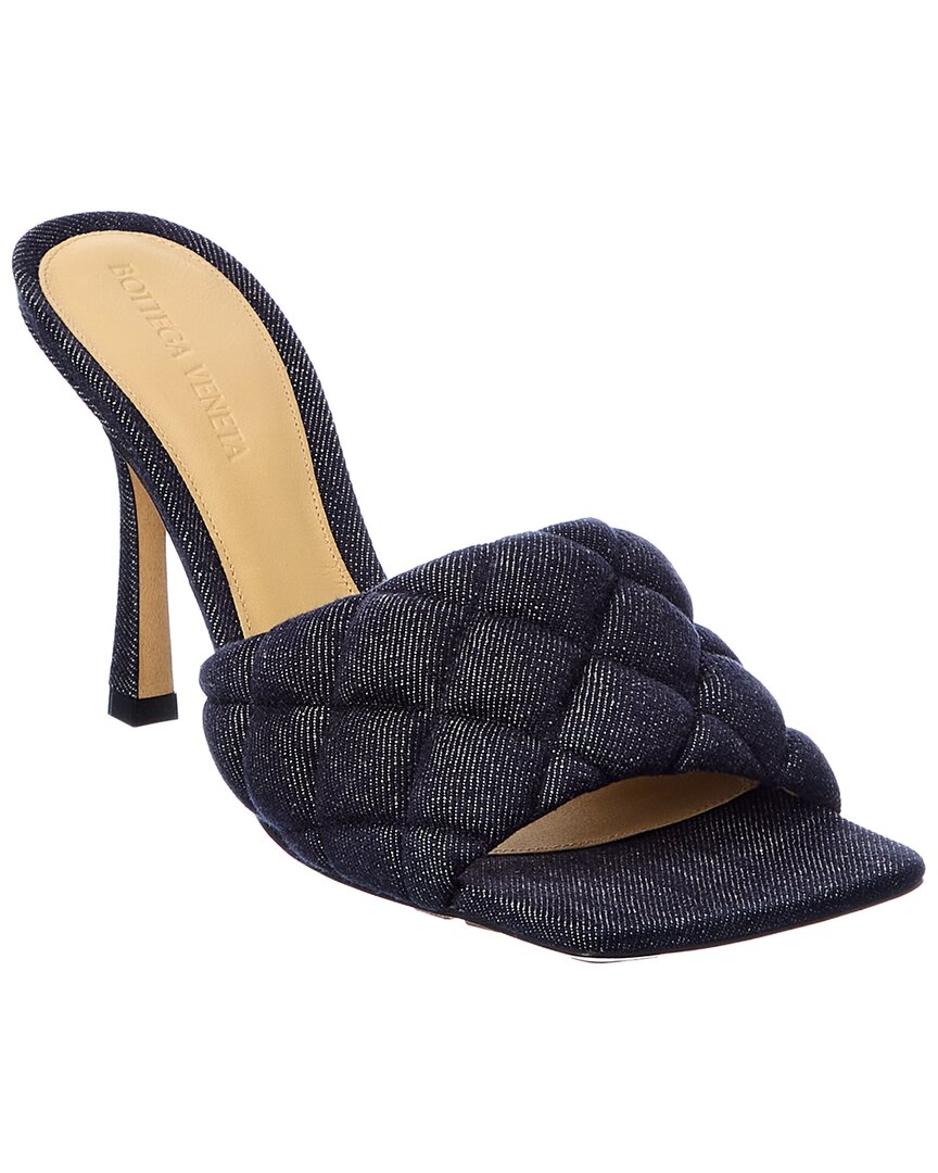 Bottega Veneta Padded High-heeled Sandals In Blue