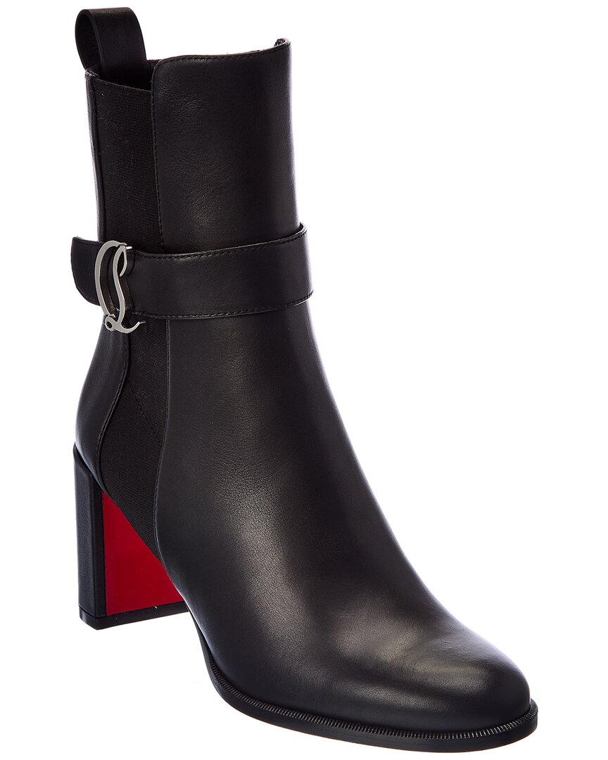 Christian Louboutin Chelsea Booty 70 Leather Ankle Boots
