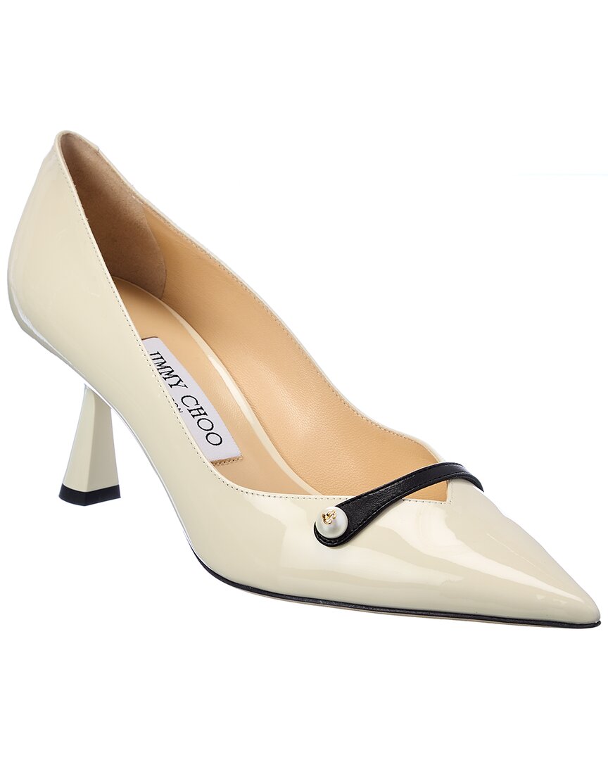 Jimmy Choo Rosalia 65 Patent Leather Pumps In White | ModeSens