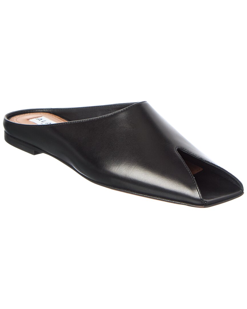 Alaïa Spike Leather Mule In Black