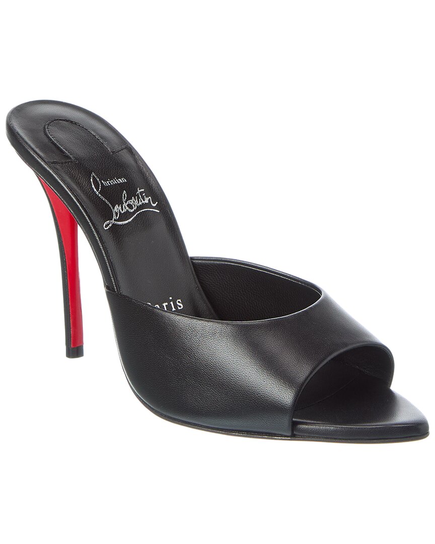 Christian Louboutin Miss Z 100 Leather Mule In Animal Print
