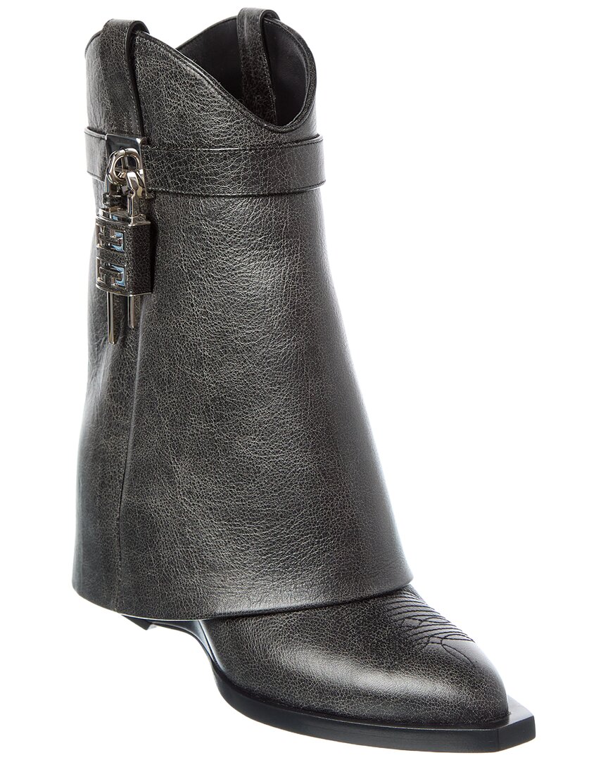 Givenchy Leather Cowboy Boot In Black