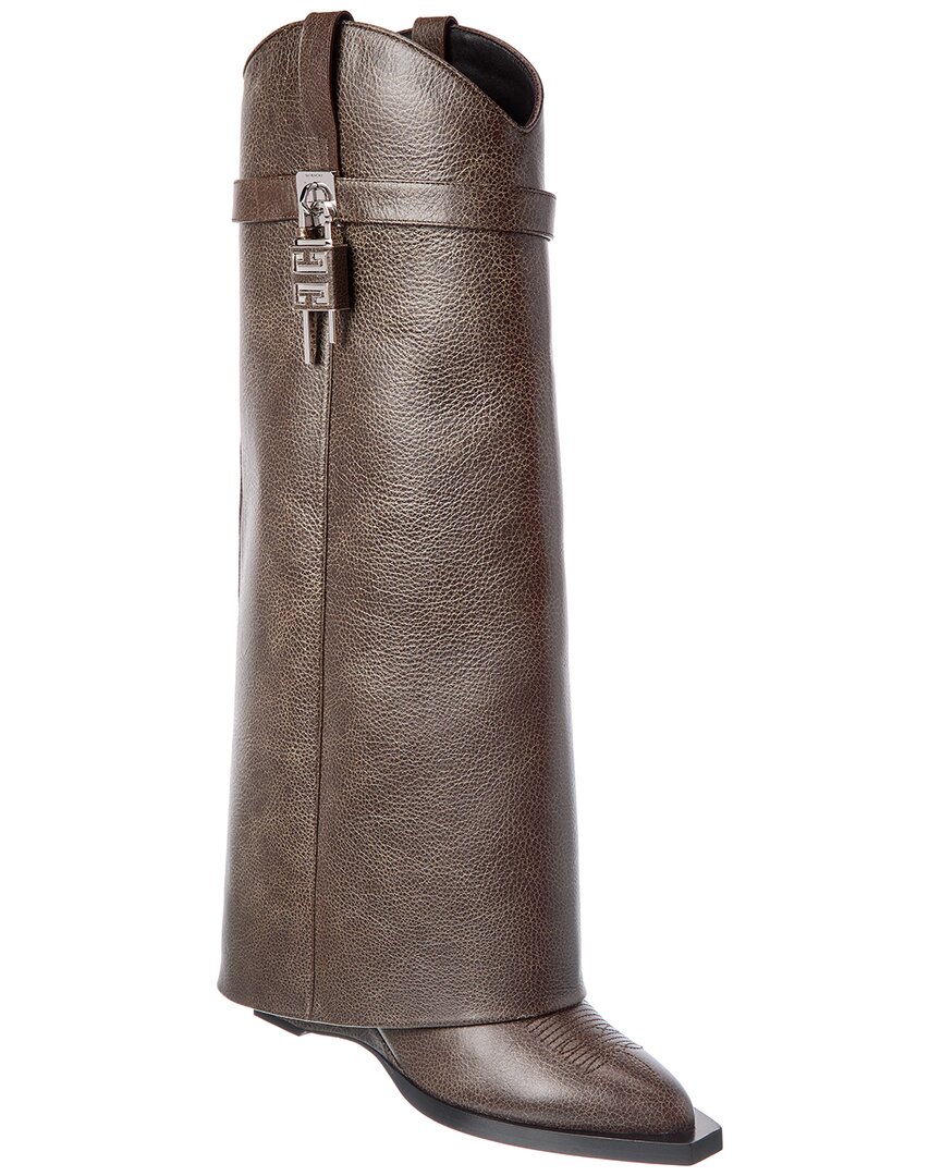 Givenchy Leather Cowboy Boot In Multi