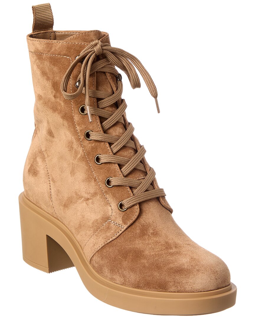 Gianvito Rossi Foster 45 Suede Boot In Brown