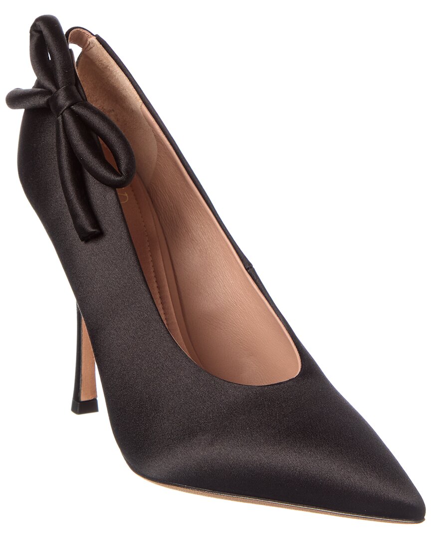 Valentino Garavani Nite-out Silk Bow Pumps In White