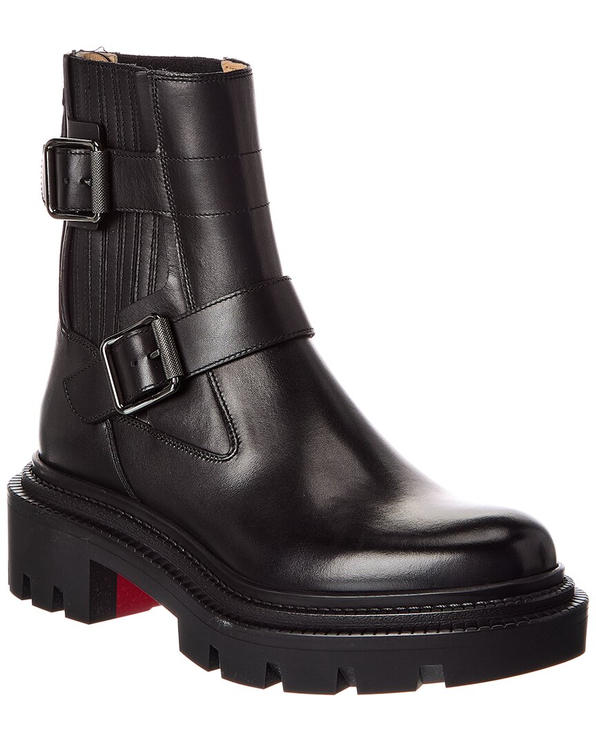 Christian Louboutin Oxybootie College Leather Boot In Black
