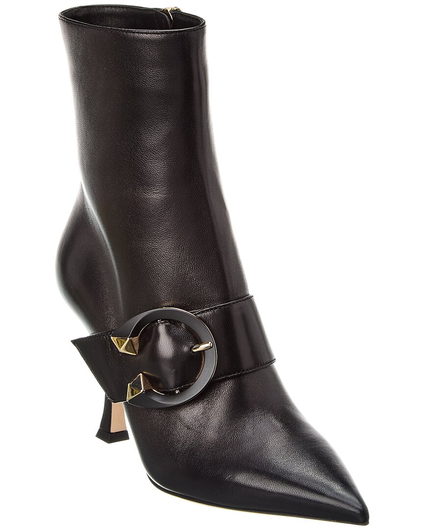Jimmy Choo Magik 90 Leather Boot In Black