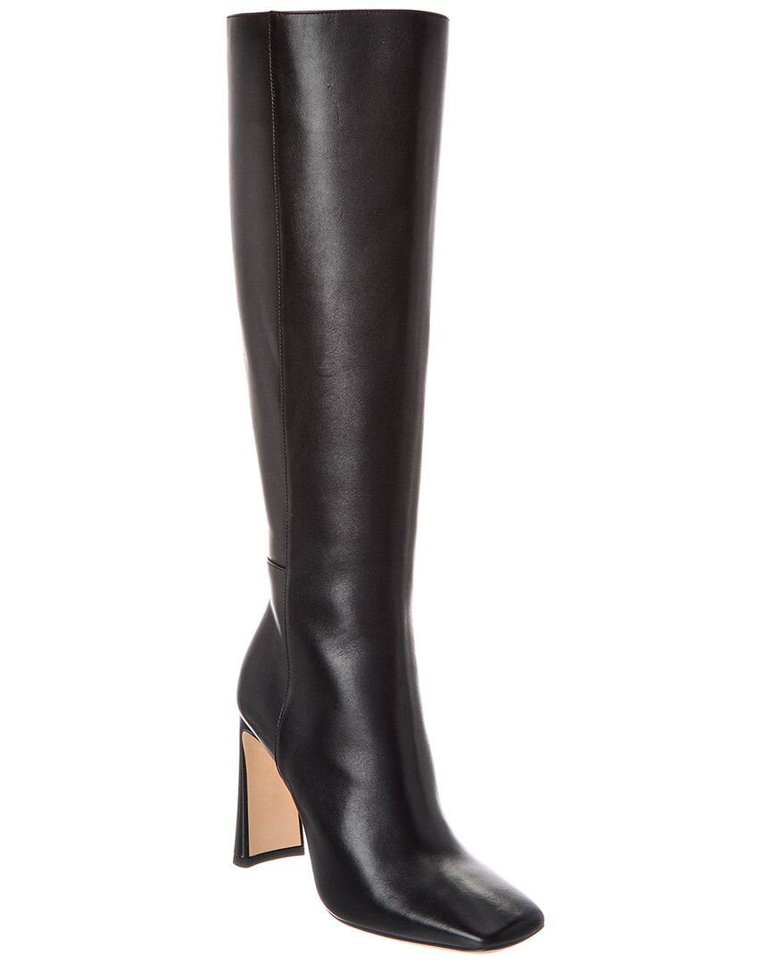 Jimmy Choo Kinsey 95 Leather Knee-high Boot In Black