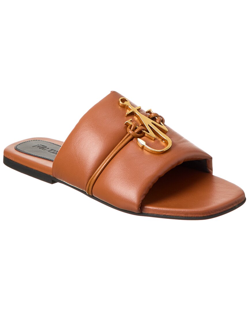 Jw Anderson Anchor Logo Sandal In Brown | ModeSens