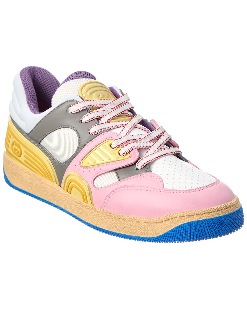 Shop Gucci Basket Demetra Sneaker In Pink