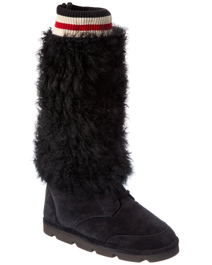 Brunello Cucinelli Leather Boot In Black