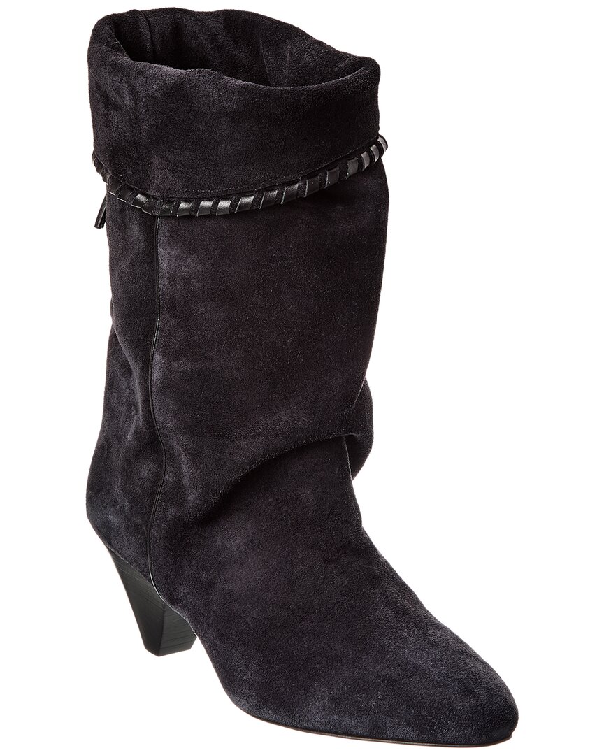 Isabel Marant Dalby Suede Boot In Black