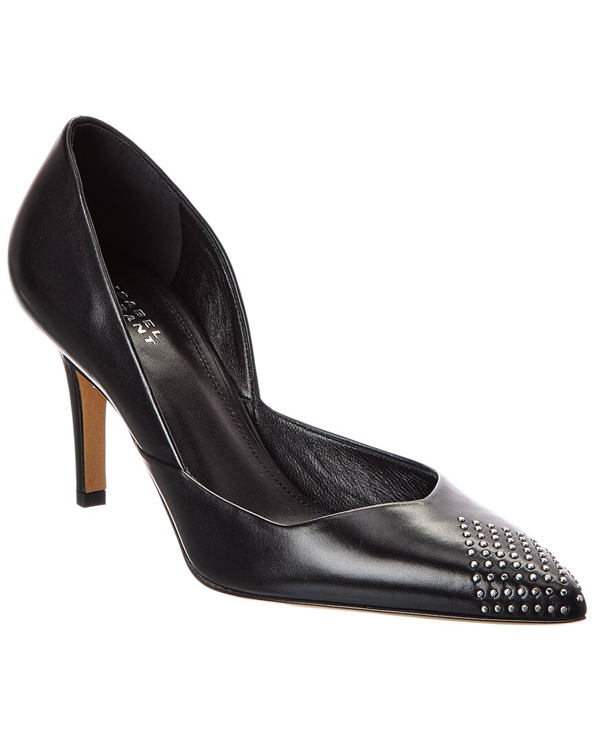 Isabel Marant Purcy Leather Pump In Black