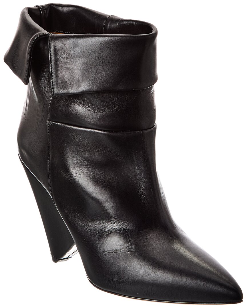 Isabel Marant Luliana Leather Boot In Black