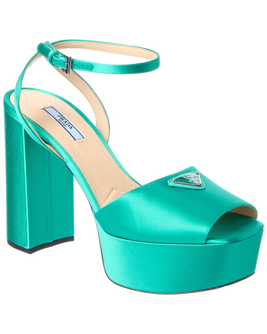 Prada Satin Platform Sandals